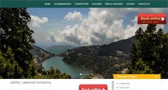 Desktop Screenshot of hotelvikrantnainital.com